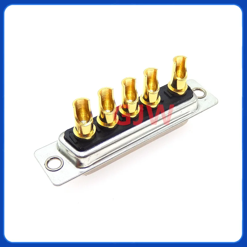 1 Uds 5W5 30A conector de alta corriente macho hembra chapado en oro adaptador de D-SUB tipo de soldadura enchufe de 5 pines soldadura de alta potencia DB - imagen 5