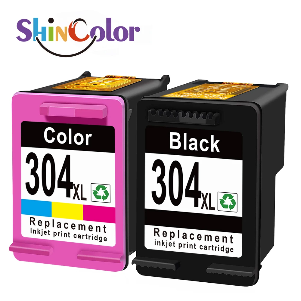 ShinColor- de tinta 304 hp compatible HP 304 XL, Compatible con HP Envy 5000 Series 5010 5012 5014 5020 5030 5032 5034 5052 - imagen 2