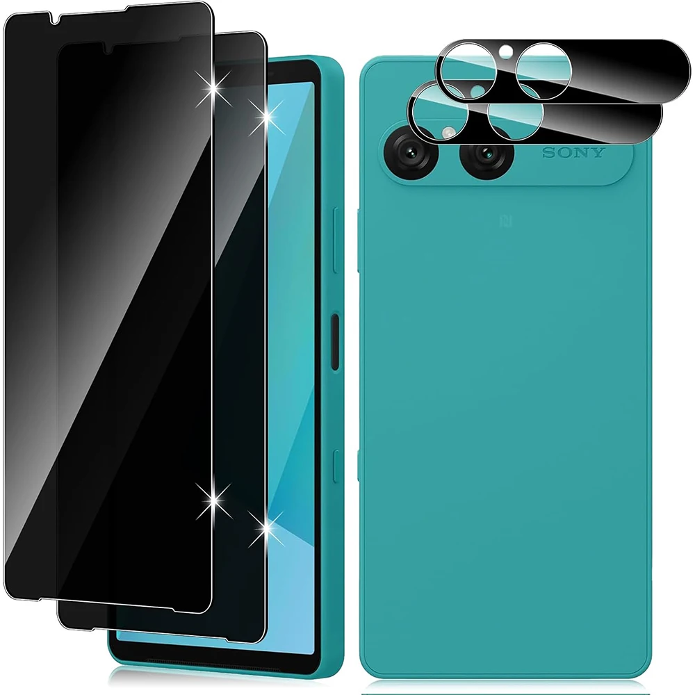 Protectores de pantalla de privacidad 2.5D 9H para Xperia 10 VII Protector antiespía para Sony Xperia 10 VII XQ-FE54 XQZ-CBFE 2025