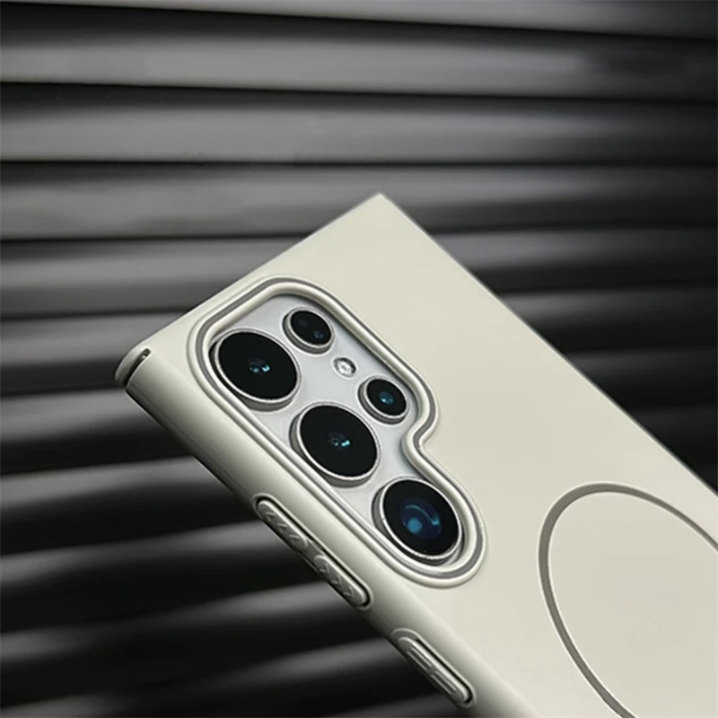 Para Samsung Galaxy S25 S24 S23 Ultra S22 S21 Plus S25plus Ultra fino mate magnético Magsafe funda de teléfono duro PC cubierta a prueba de golpes - imagen 4