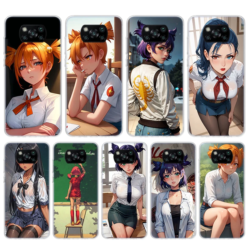 Funda de teléfono de silicona de Anime de verano eterno para Xiaomi Poco X3 Nfc X5 X6 X7 F7 Ultra F6 F5 Pro M6 M5S X4 F4 GT M4 M3 F3 cubierta Po