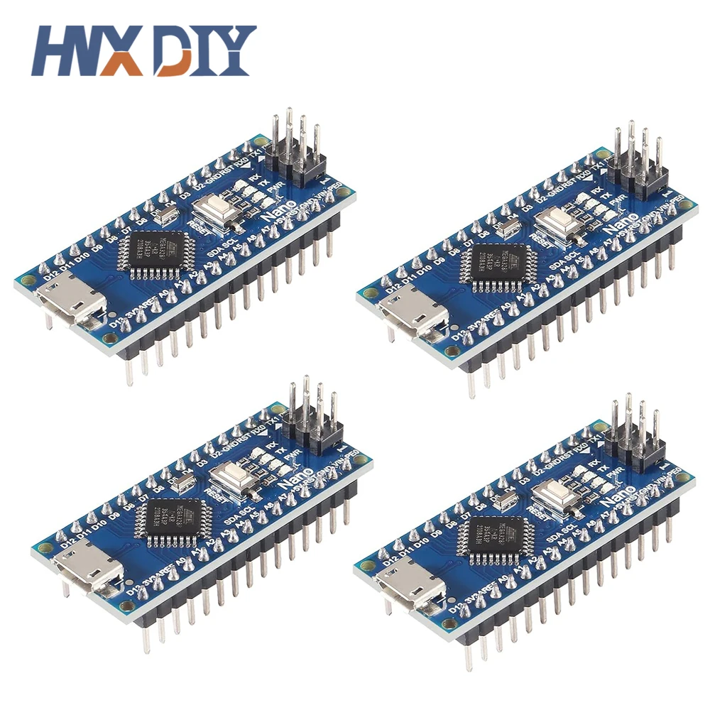 4 Uds Mini/tipo-c/Micro USB Nano 3,0 Atmega328P controlador Compatible placa para arduino CH340 controlador USB 16Mhz ATMEGA328P - imagen 5