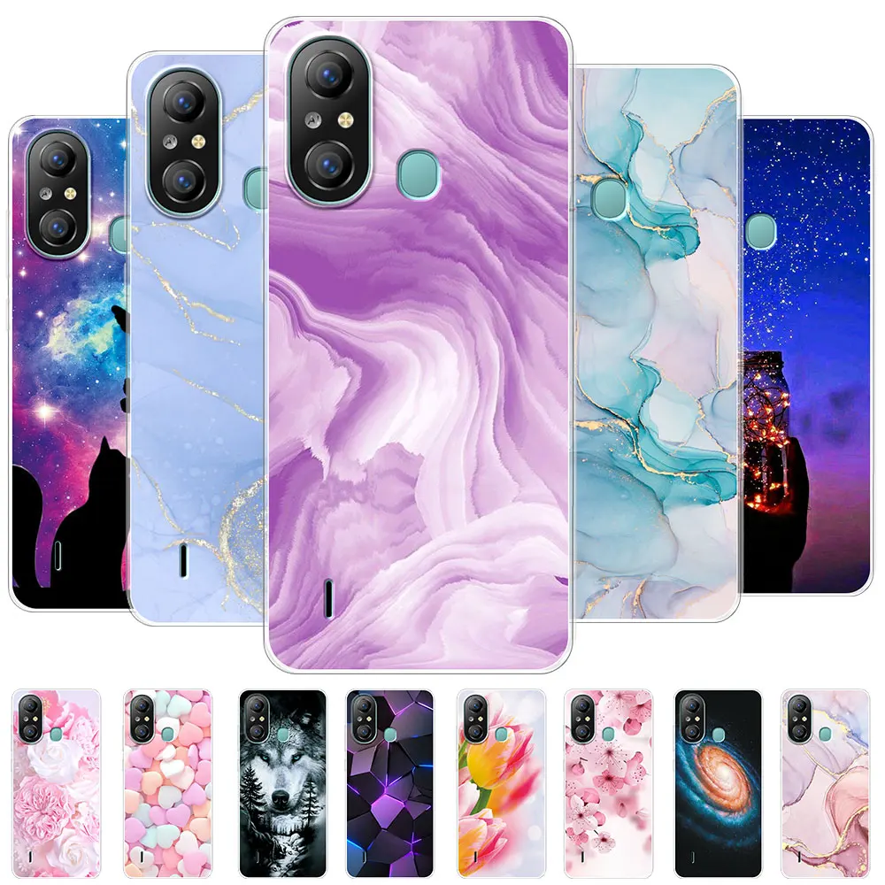 Funda de silicona suave para teléfono, carcasa transparente de TPU para Itel A49, Itel A58, A58 Pro, Vision 3, Itel S17, Itel P38