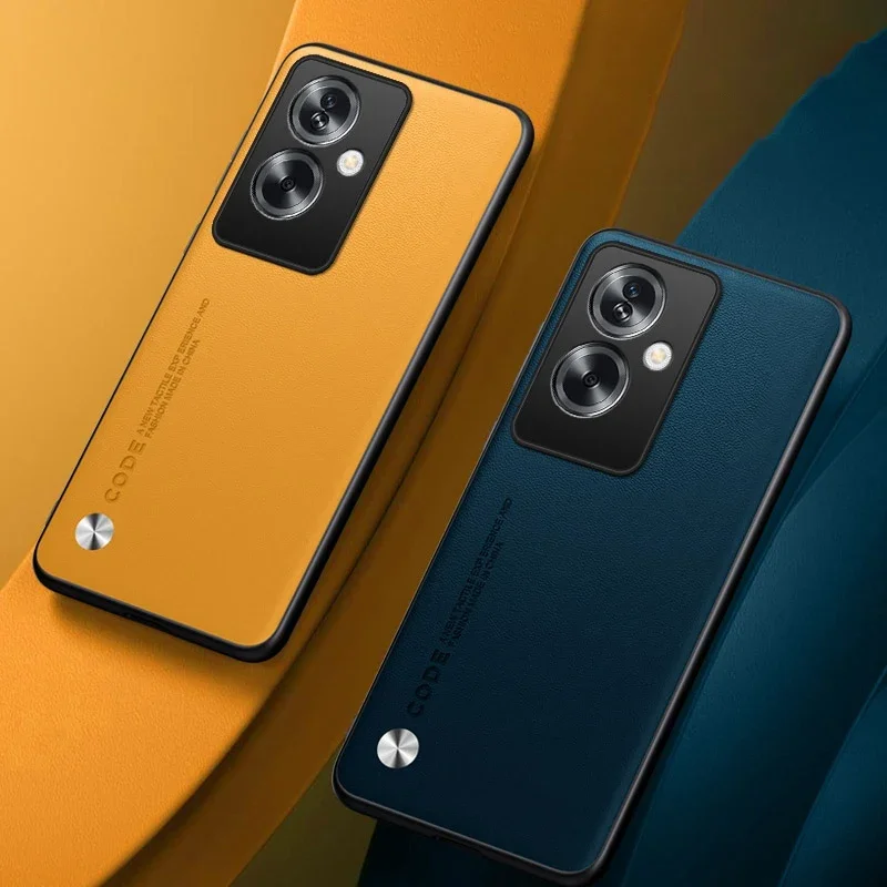 Funda de cuero PU de lujo para OPPO A79, A1, A2 Pro, 5G, funda trasera de silicona mate, funda de teléfono de protección completa para OPPO A2X, A2M - imagen 3