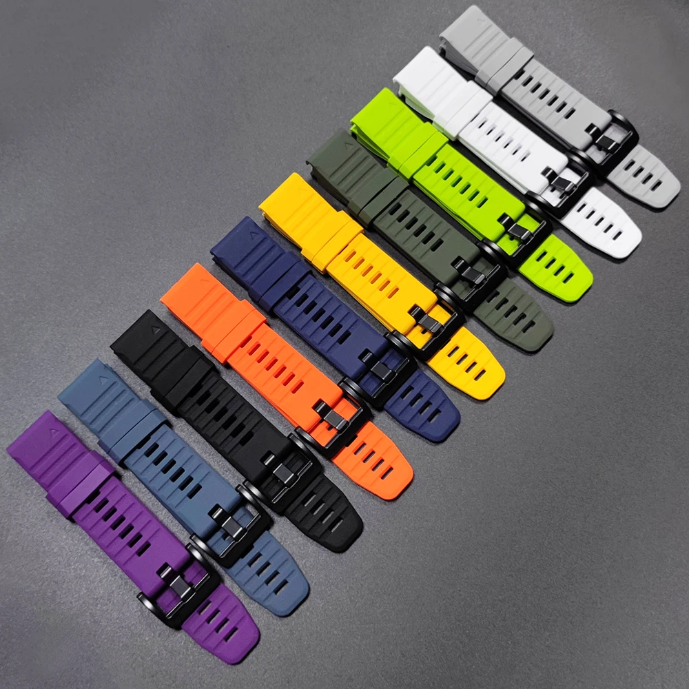Correa oficial de 22mm y 26mm para Garmin Fenix 7 7X 6 6X 5X 5 Plus Fenix E 8 8Pro/Enduro 3, pulsera de silicona QuickFit - imagen 5