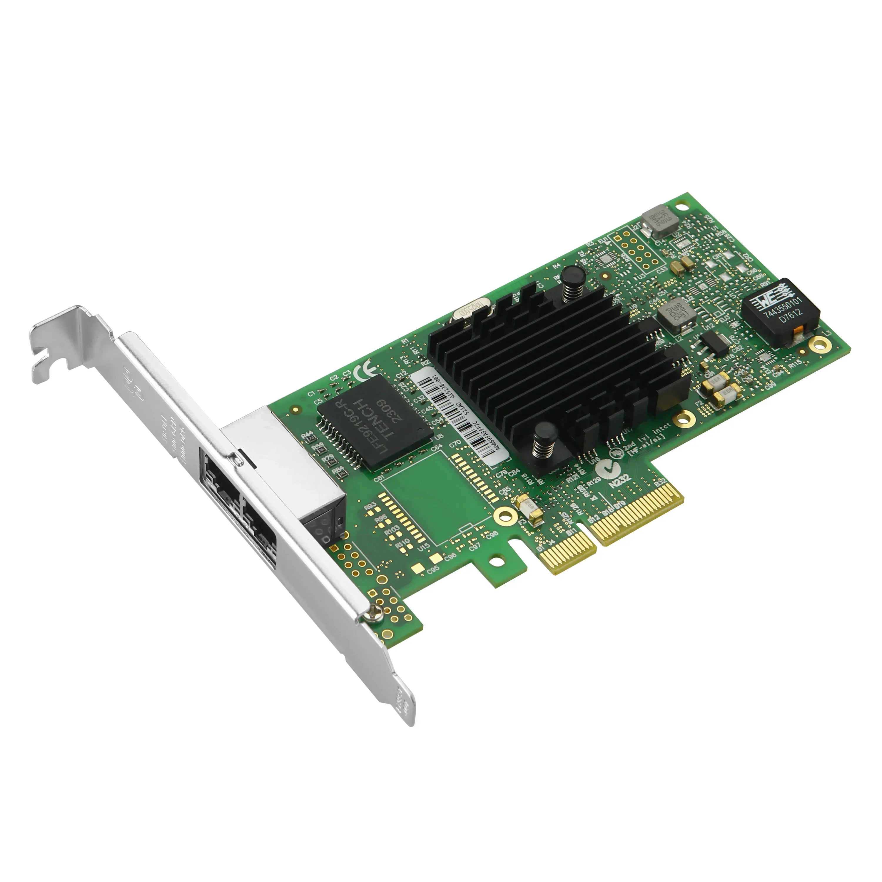 Tarjeta controladora Ethernet Gigabit de doble puerto Intel I350-T2V2 Intel I350AM2 PCI-E X4 servidor de 2 puertos NIC para centros de datos - imagen 2