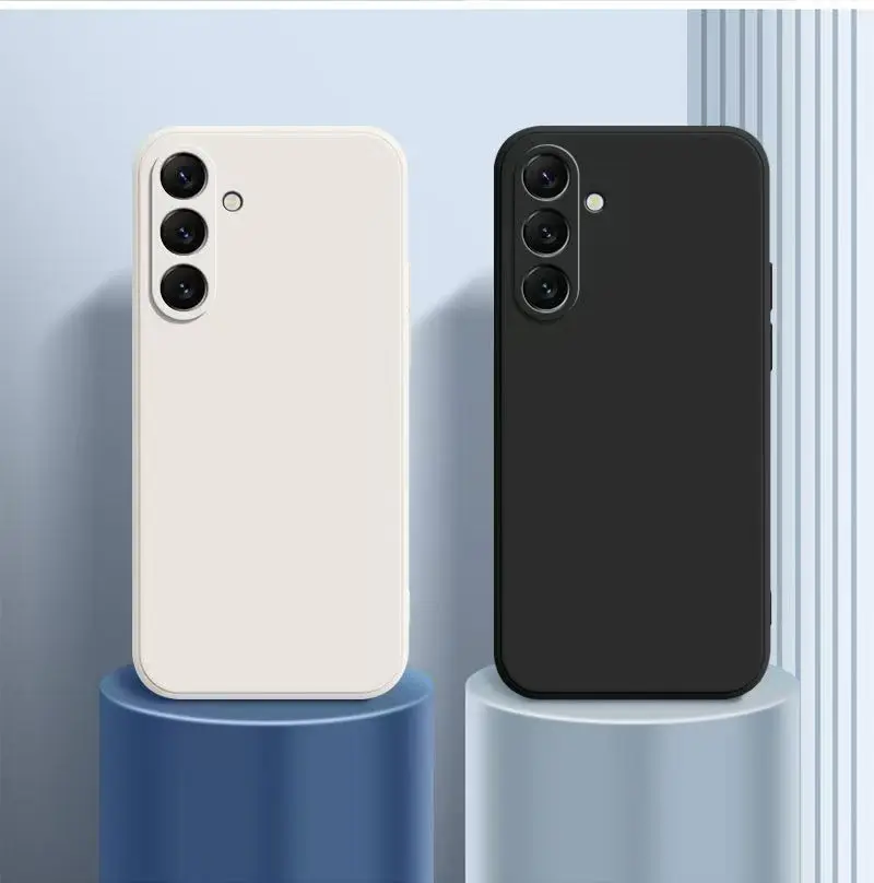 Funda de teléfono cuadrada de silicona Original para Samsung Galaxy S21 S22 S23 S24 S25 FE S 25 Plus, funda protectora ultrafina para cámara - imagen 2