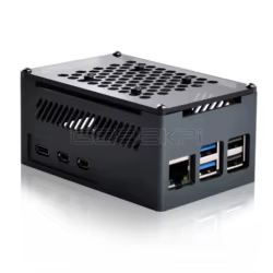 GeeekPi Caja Raspberry Pi 5 de Aluminio con Disipador y Ventilador