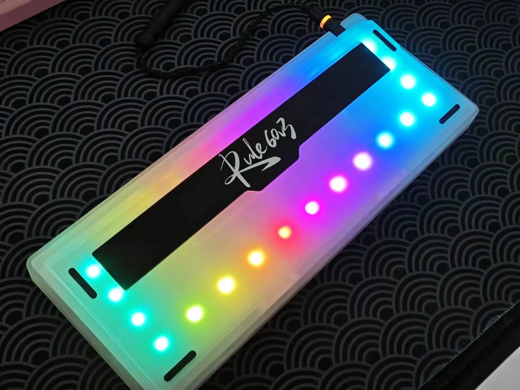 Keebox Rule60 V3 Kit de teclado mecánico HHKB WKL WK diseño modo con cable triodo CNC estructura de bola acrílica 60% Kit de teclado DIY - imagen 5