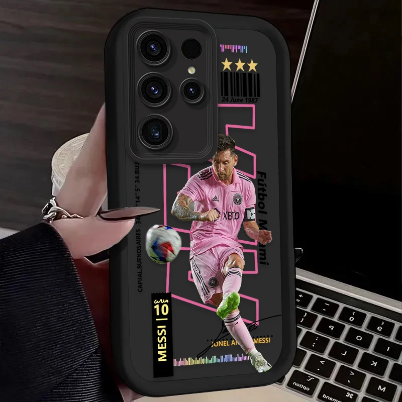 Guapo funda de jugador de fútbol para Samsung Galaxy S24 S23 S25 Ultra S22 S21 Plus FE A56 A36 A26 A16 A06 A15 A25 A35 A55 5G - imagen 5
