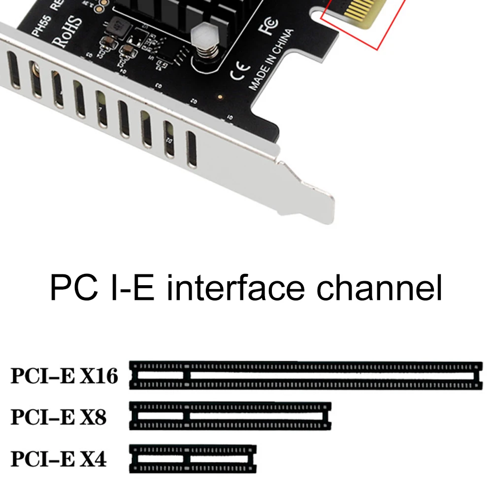 Tarjeta de expansión PCIe a SATA3.0 de 5 puertos Chip Jmb585 Tarjeta de expansión PCI-E a SATA compatible con embellecedor en cascada para sistema operativo Windows/Linux/Mac - imagen 5