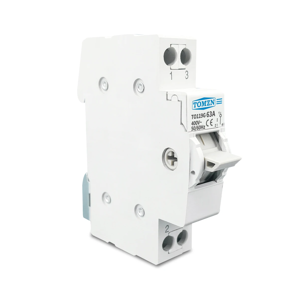 TOMZN 1P 63A MTS Doble potencia Transferencia manual Interruptor de aislamiento Disyuntor de enclavamiento - imagen 4