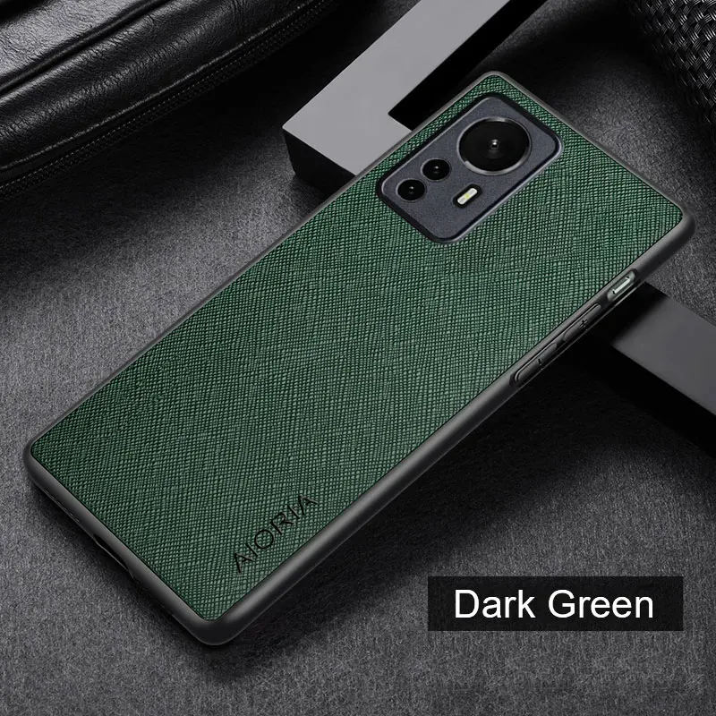 Funda para Xiaomi Mi 12 Pro 12X 12T 12S Pro Ultra Lite 5G funda de cuero con patrón cruzado funda de lujo para xiaomi 12 - imagen 4