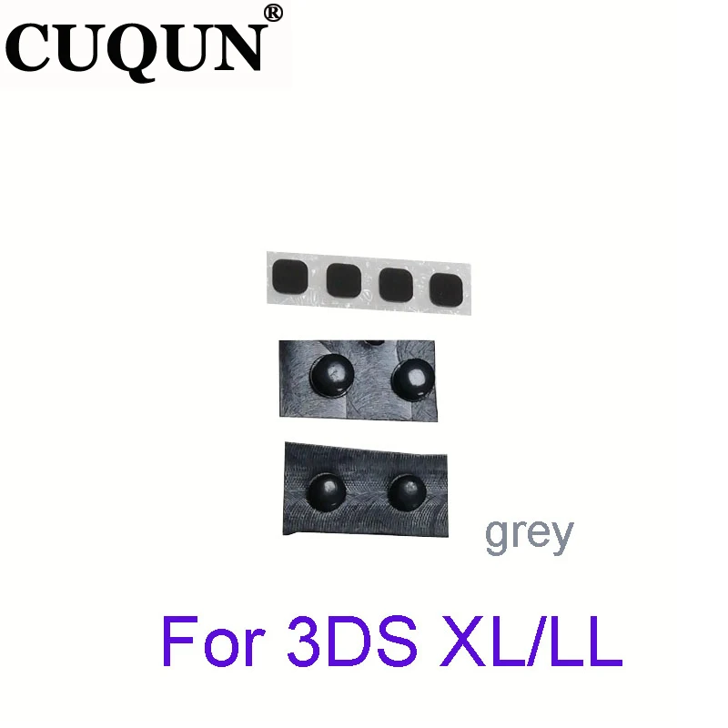 Tapón de cubierta antipolvo de goma de silicona con orificio para tornillo para Nintendo 3DS LL/XL, tapón de destornillador negro - imagen 2