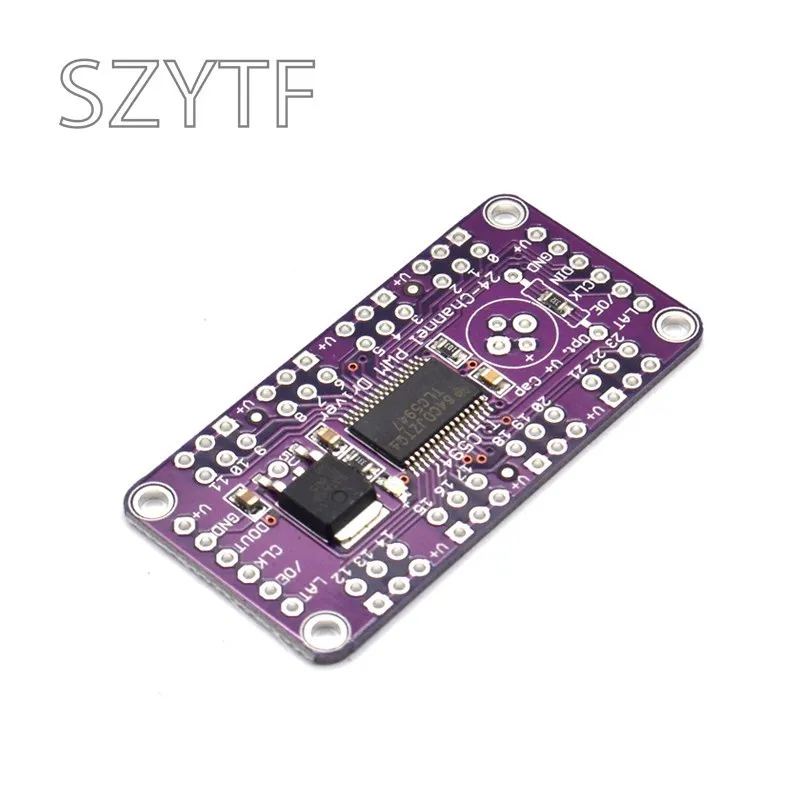 TLC5947 24-Channel 12-Bit PWM LED Driver Module I2C Control 4096 Gray Levels for RGB LED Strip Lighting Projects - imagen 4