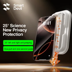 SmartDevil Protector de pantalla de privacidad iPhone 17 Pro antiespía