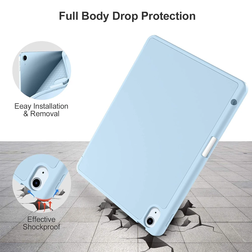 Funda para iPad Air 11 M3 M4 4 5 Pro 13 M5 12,9 A16 2025 Fondo de 10. a generación para iPad Mini 6 7 10,2 7a 8a 9a funda protectora - imagen 3