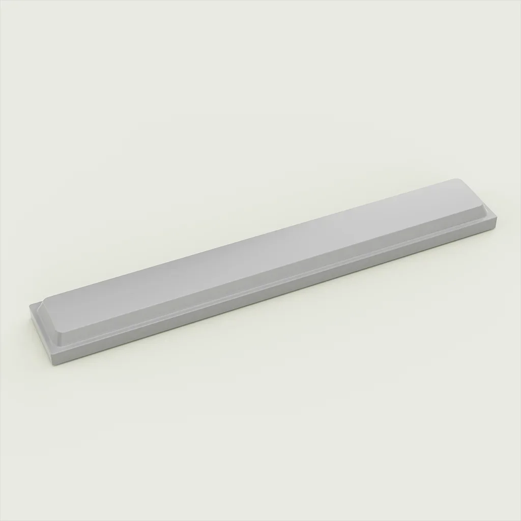 LAK-tapa de perfil bajo PBT gris sin cortar para teclado mecánico de eje bajo en forma de cruz, 1U/1,25U/1,5/1,75U/2U/Enter/6,25U - imagen 3