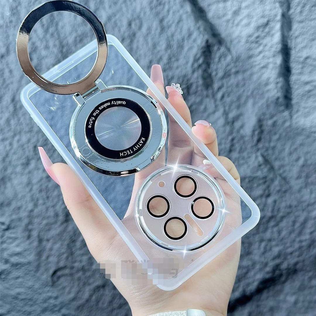 Funda de TPU suave con soporte de anillo para OPPO Realme GT 5 Pro, carcasa trasera protectora magnética para OPPO Realme GT5 5Pro - imagen 4