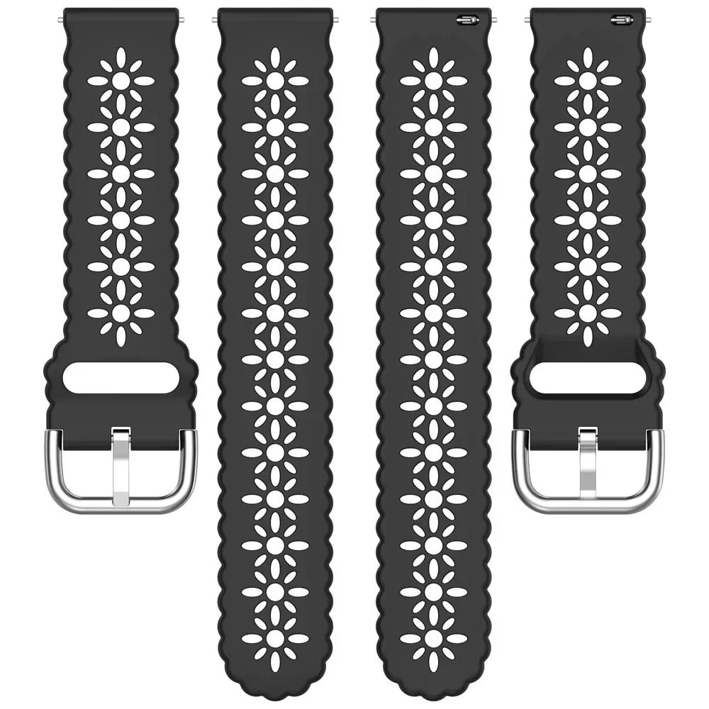 1 Uds. Banda de 20/22mm para Amazfit GTS/2/2e/3/4 GTS2 Mini/GTR 4/2/2e/3/Pro/47mm/stratos 2/3 bip pulsera de silicona correa de reloj Xiaomi - imagen 3