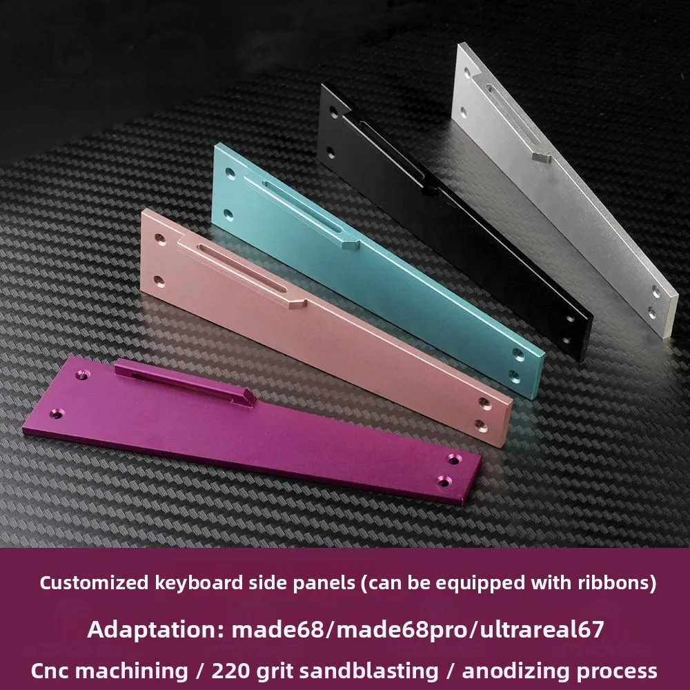 Hebilla de placa lateral modificada MADE68 para cinta de teclado Real67, placa lateral de aleación de aluminio modificada, procesamiento de Control numérico - imagen 4