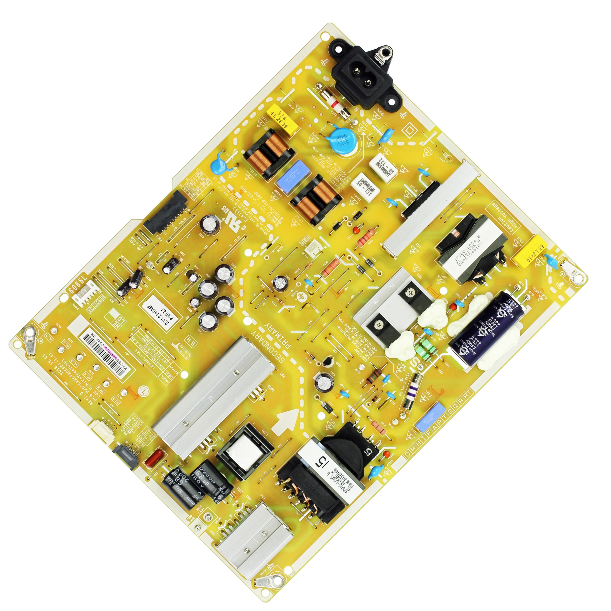 Placa de alimentación EAX67206901 (1,5) LGP6065L-17UL6 para TV de 65 pulgadas, compatible con 60UJ6540-UB, 65UJ6540-UB, 65UK6500AUA, 60UJ6540, 65UJ6540, EAX67206901