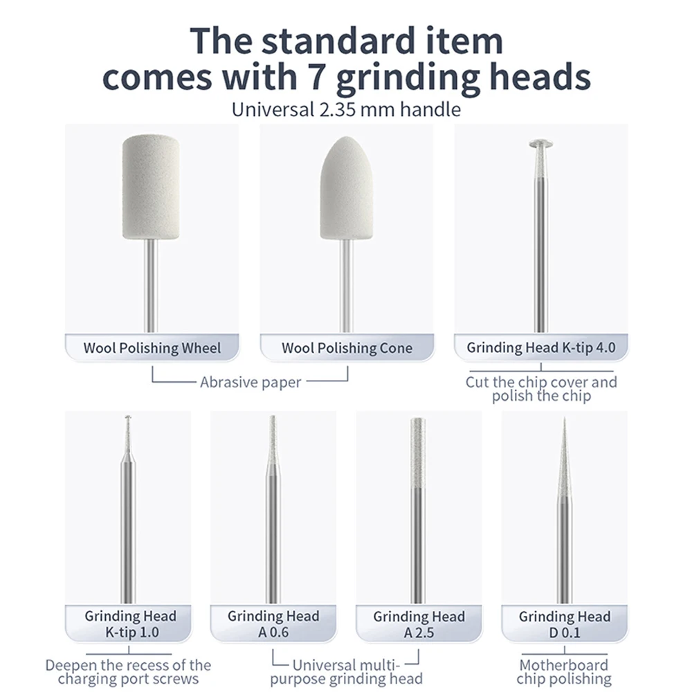 Qianli IHandy·DM460-K pluma de molienda de precisión para reparación de tabletas de teléfono móvil herramienta de eliminación de pegamento de corte de Chip de placa base - imagen 3