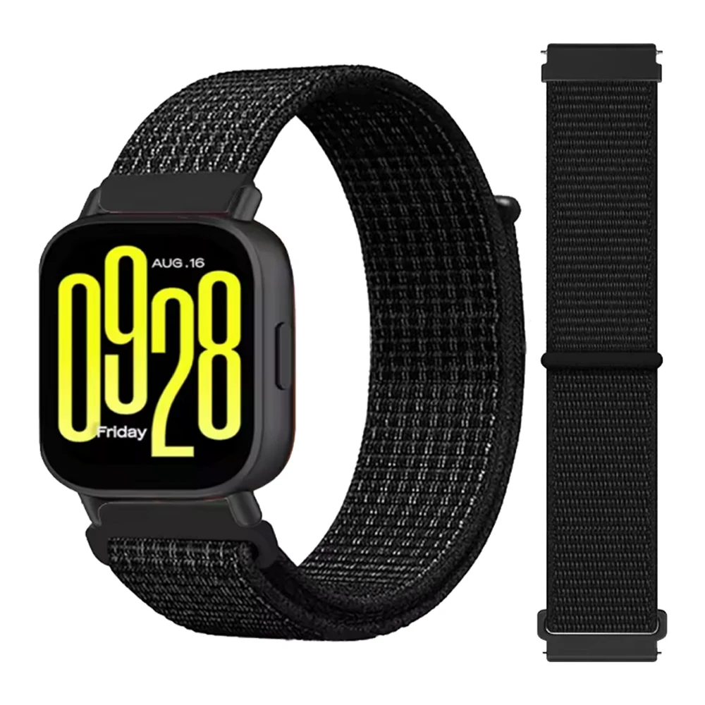 Correa elástica de nailon de 22mm para Redmi Watch 5 Lite/pulsera de repuesto transpirable activa para Xiaomi Watch S4 correa deportiva - imagen 2