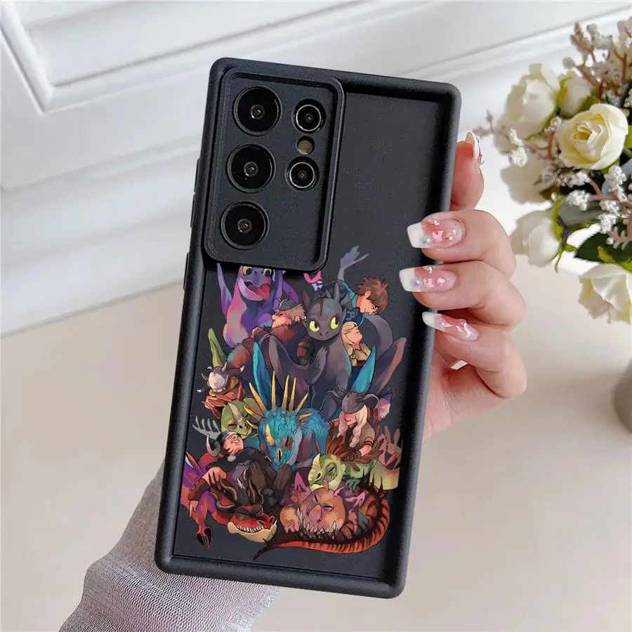 Funda suave con bonito dragón de dibujos animados para Samsung Galaxy S21 S20 S25 Ultra S25 Note 20 Ultra S23 Plus S23 S24 S24 FE S22 - imagen 4