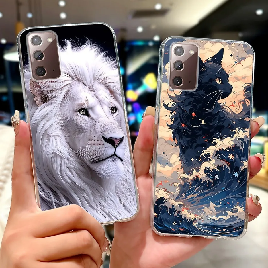 Para Samsung Galaxy Note 20 funda Note20 Ultra nueva funda pintada de lujo funda de teléfono delgada suave para Samsung Note 20 Ultra 4G 5G Shell - imagen 2