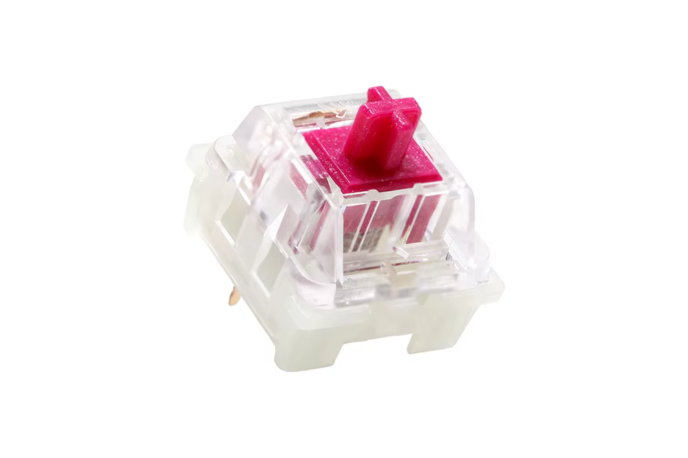 KTT Wine Red – Interruptor Mecánico Lineal Pre-lubricado