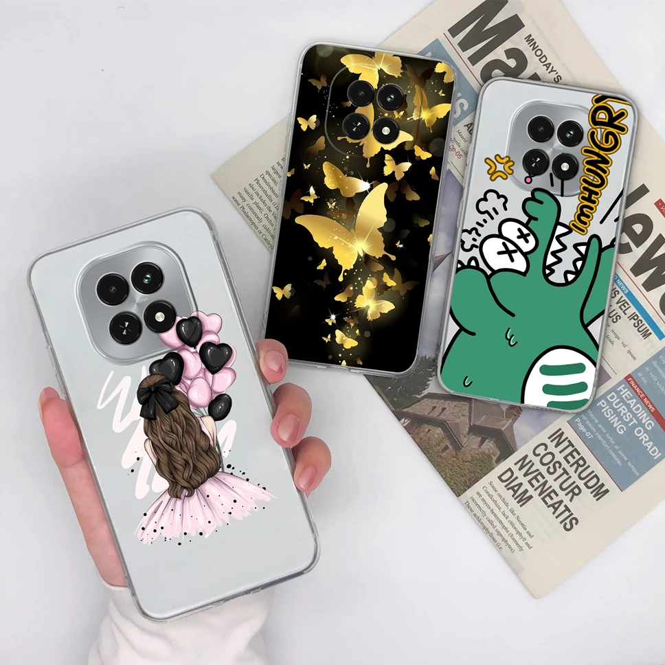 Funda de teléfono para Realme V60 Pro V60S 5G transparente lindo oso suave TPU silicona a prueba de golpes Funda protectora para Realme V 60 Funda - imagen 3