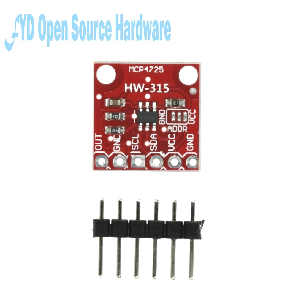 Módulo de ruptura MCP4725 I2C DAC, placa de desarrollo, módulo convertidor Digital - imagen 2