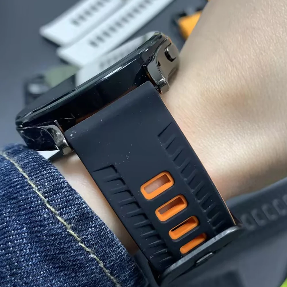 Correas de silicona para reloj Huawei GT6 GT6 Pro, pulsera suave de 46mm para Huawei Watch 5 4 Pro GT 3 2 Pro, Correa deportiva de 46mm - imagen 3