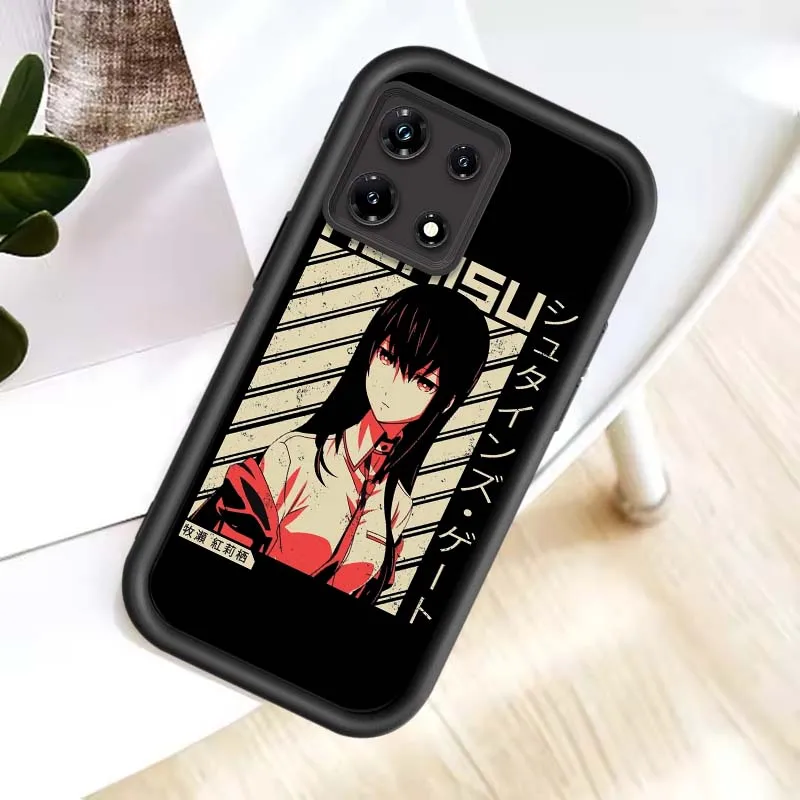 Funda de Anime Kurisu Makise para Infinix Tecno Spark Camon Smart Zero Go 1 7 8 8C 9 10 30 40 Plus, funda de teléfono con escalera ocular - imagen 2