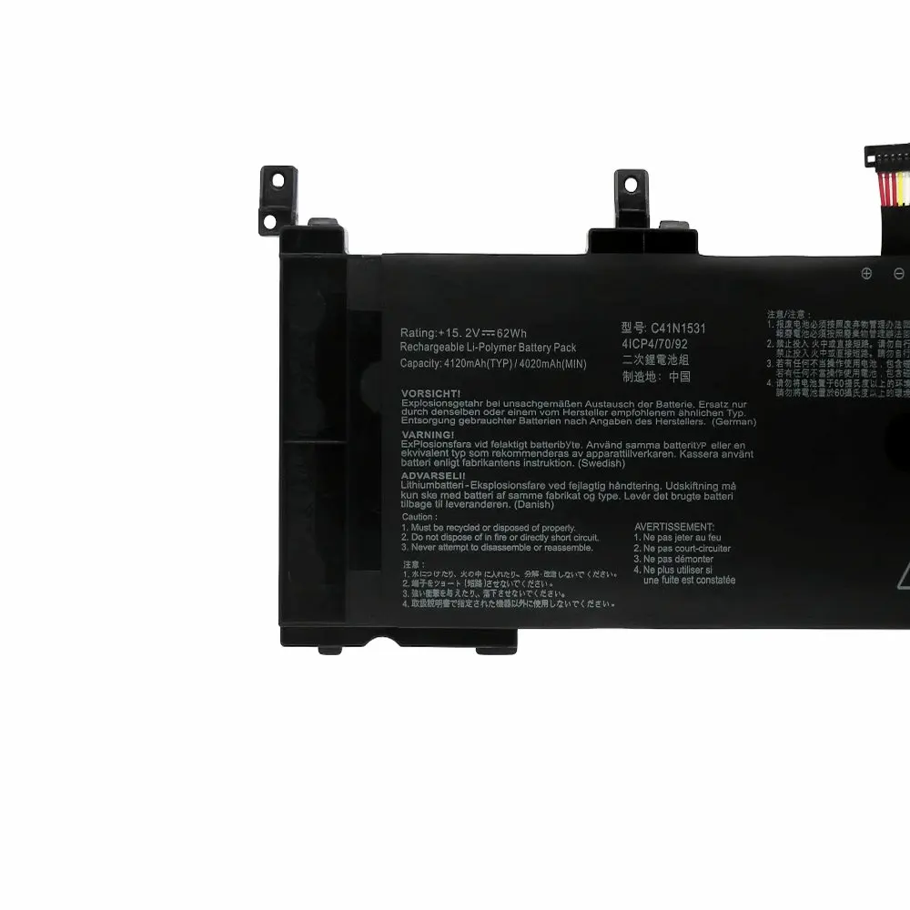 Nueva batería de ordenador portátil 15,2 V 62Wh C41N1531 para Asus ROG Strix GL502VSK GL502VS GL502VY GL502VY-DS71 GL502VY-DS74 GL502VS-1A RDG - imagen 3