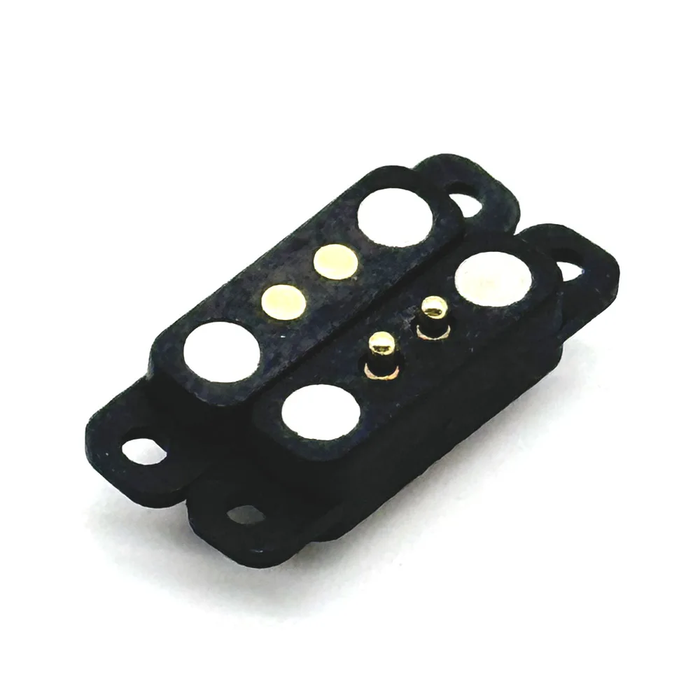 2 pines con orejas espaciado impermeable 2,80mm conector Pin Pogo magnético Pogopin macho hembra toma de corriente CC con resorte - imagen 5