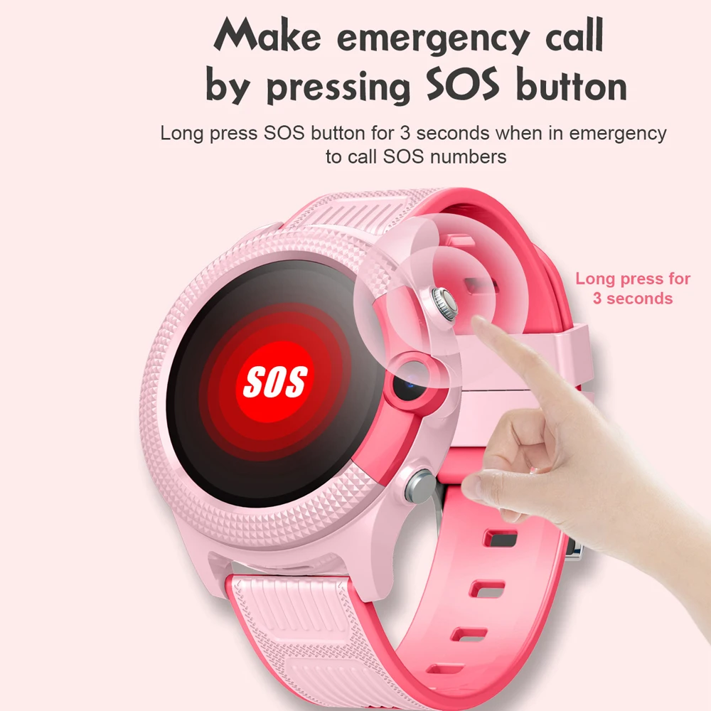 Reloj inteligente 4G para niños, GPS LBS, rastreador WiFi, cámara, podómetro, llamada telefónica SOS, videollamada, reloj inteligente para niños y niñas - imagen 5