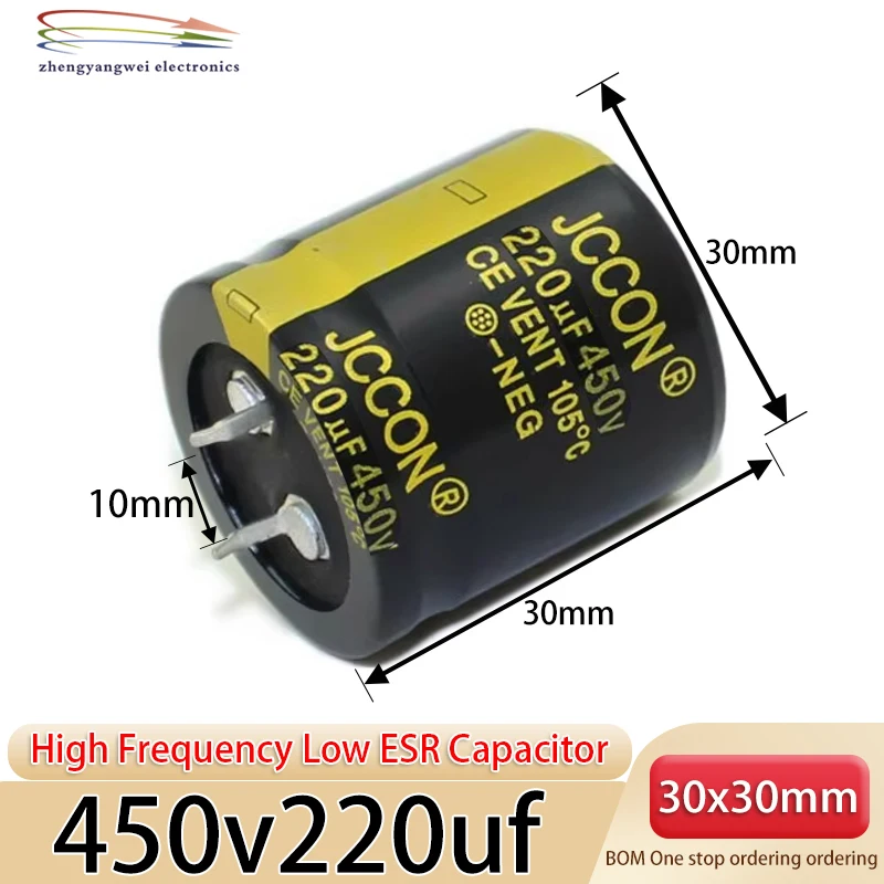 1 Uds 35v10000uf 450v220uf 30x30 1000uf200v 330uf400v 30X35 condensador de baja resistencia de alta frecuencia - imagen 3
