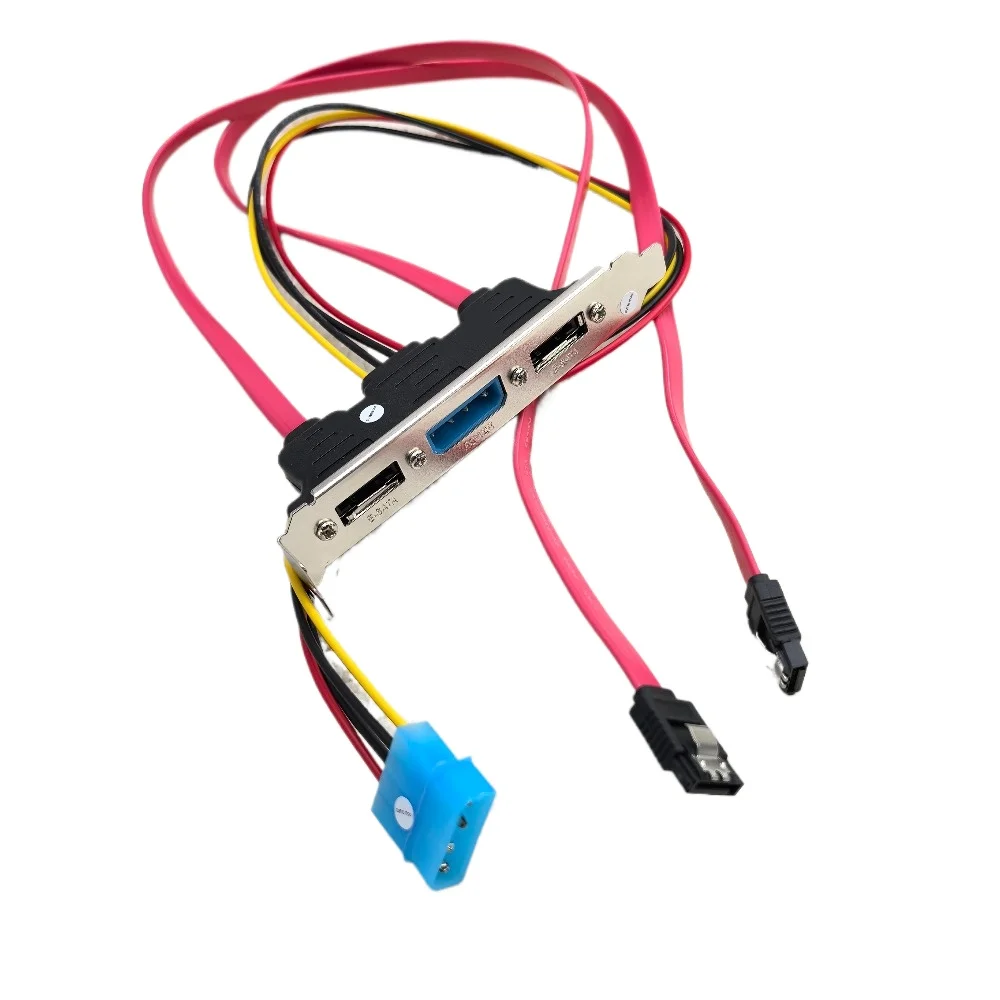Adaptador SATA a eSATA con alimentación Molex para disco duro externo - imagen 2