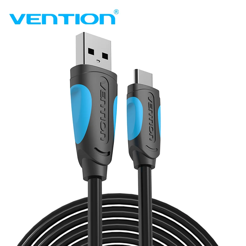 Vention-Cable USB tipo C para móvil, Cable de datos de carga rápida, 2A, USB 3,1, USB-C, para Samsung, Huawei, ZUK, LG, Xiaomi 0,5