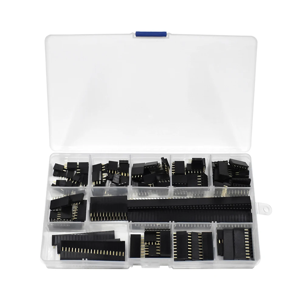 Kit de combinación de placa PCB, conector hembra de una sola fila de 155mm, 2/3/4/5/6/7/8/9/10/12/20/40 Pines, 2,54 unids/lote por caja - imagen 5