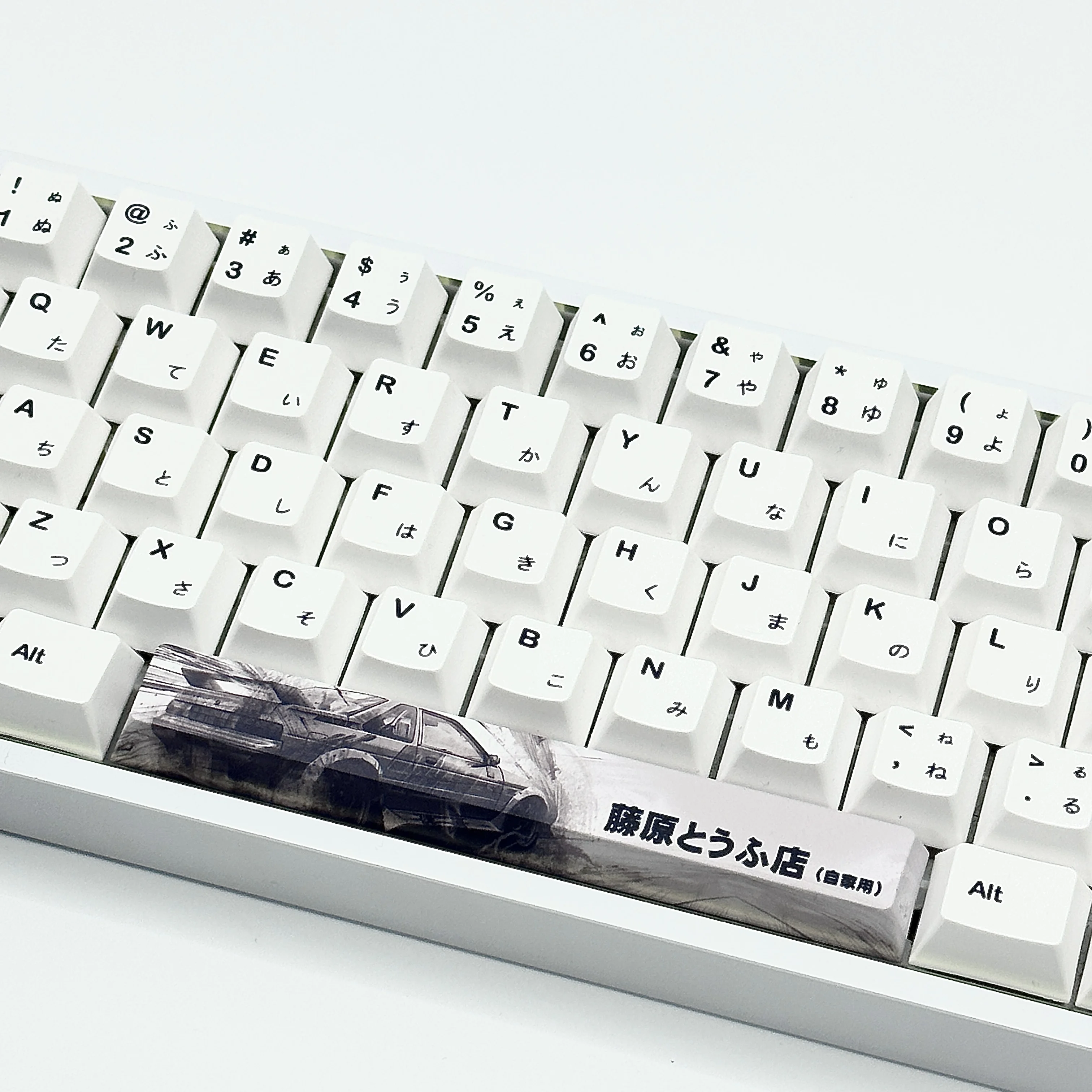 Juego de teclas de tema Simple AE86, perfil de cereza PBT japonés 127kyes, teclas originales personalizadas hechas a mano para regalo de teclado mecánico - imagen 2