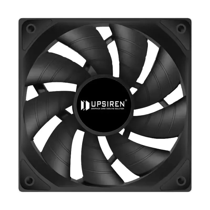 UPSIREN G12 negro/blanco 12cm ventilador con cubierta rodamiento hidráulico absorción de golpes ventiladores de refrigeración de bajo ruido 800-2000RPM/máximo 78.61CFM 4PIN - imagen 3