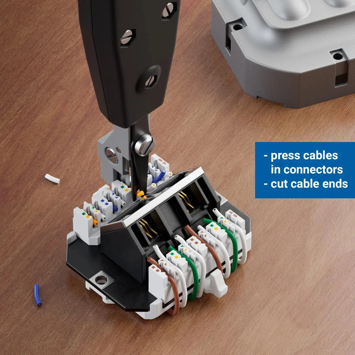 ZoeRax-Herramienta de perforación 110, cúter de alambre, alicates de telecomunicaciones para conector Keystone Rj45, Cable de red, módulo de teléfono, Panel de conexión - imagen 2