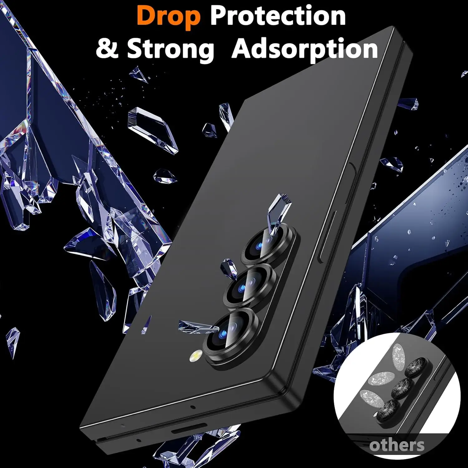 Samsung Galaxy Z Fold 6/5/4 Protector Cámara Vidrio Templado Metal - imagen 3