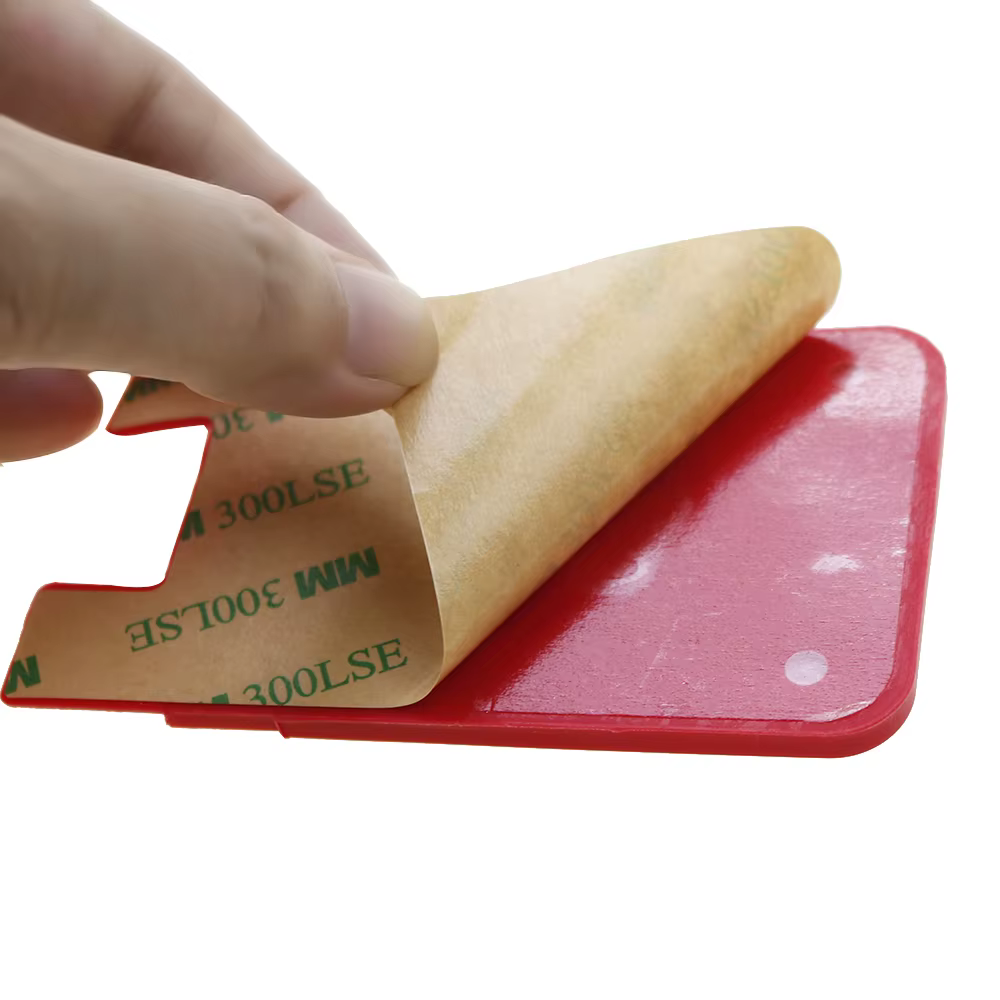 Portatarjetas trasero de silicona para teléfono móvil, billetera adhesiva para identificación de efectivo, adhesivo suave, accesorios para móvil, 1 ud. - imagen 5