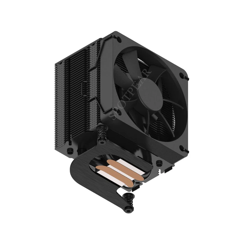 Raspberry Pi 5 Torre de hielo Argón THRML 60 mm CPU de enfriamiento Aletas de tubo de cobre - imagen 2