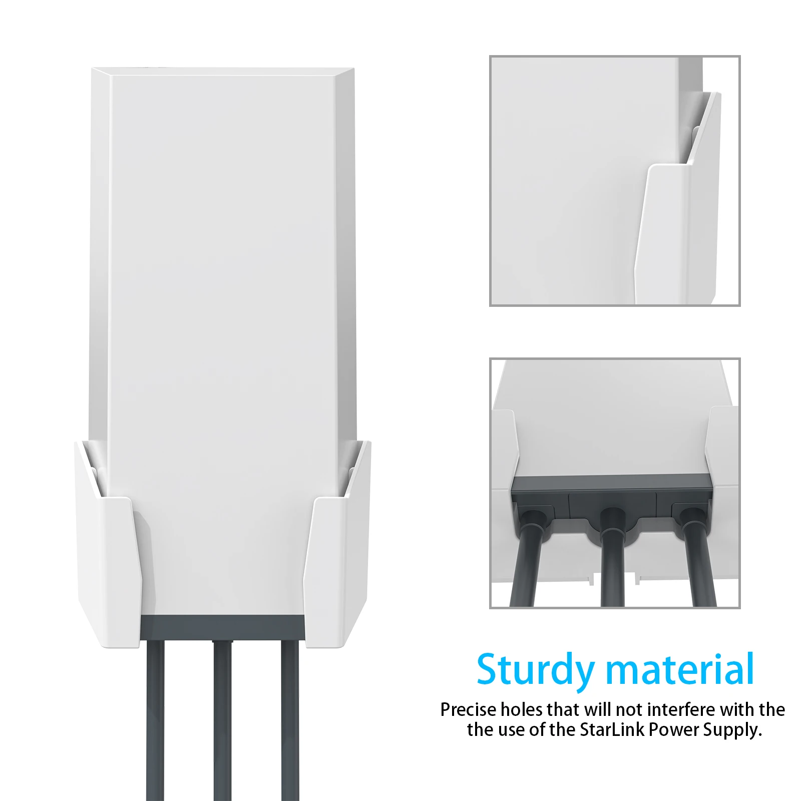 EDUP SK0006 Starlink Soportes de fuente de alimentación planos de alto rendimiento Starlink de alto rendimiento Soporte de pared Compatible con Starlink - imagen 3