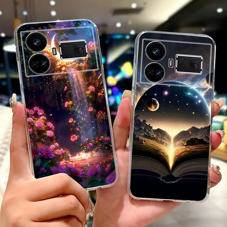 Para Realme GT5 Funda Realme GT 5 Funda lindo amor corazón dibujos animados suave Delgado Funda carcasa protectora para RealmeGT5 Capa RMX3823 parachoques - imagen 3